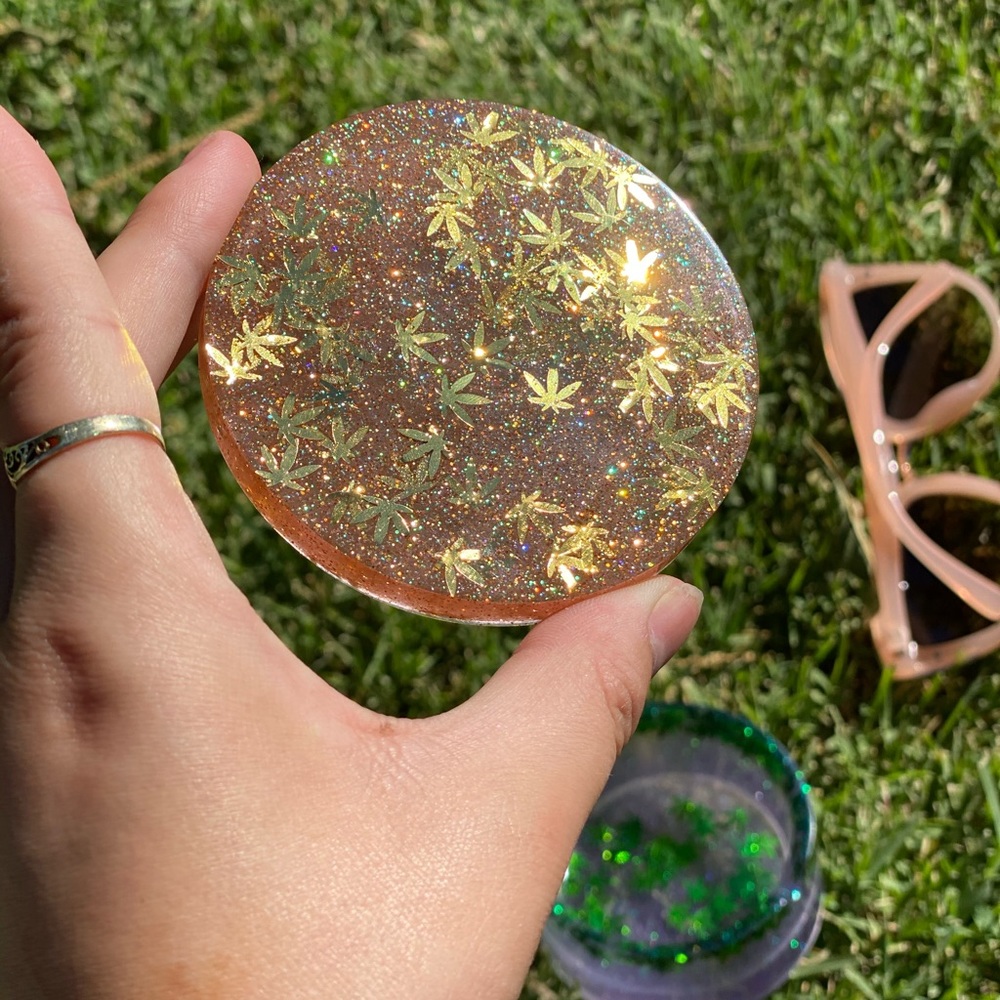 Pink Tinted Sparkling Coaster